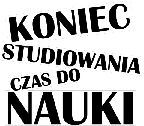 Koniec studiowania czas do nauki - koszulka studencka