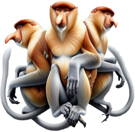 Podkoszulka 3 Małpy