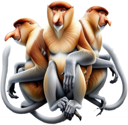 Koszulka damska na ramiączka 3 Małpy