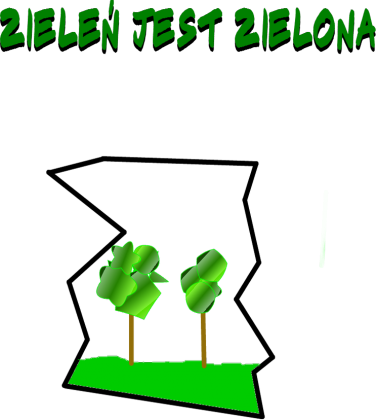 Zielonkawa zieleń