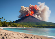 Plakat A2 59x42 Wybuch Wulkanu