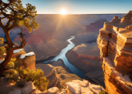 Plakat A2 59x42 Rzeka w Kanionie