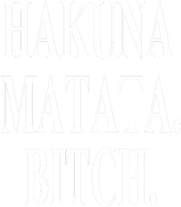 Bluza HAKUNA MATATA czarna