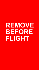 Etui "Remove Before Flight" dla iPhone'a 11