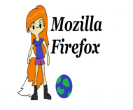 Firefox T-shirt damski