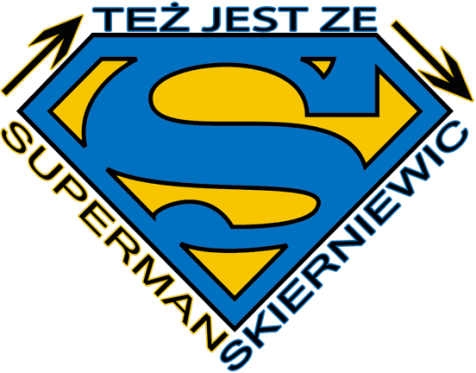 Koszulka dla dzieci SUPERMAN TEŻ JEST ZE SKIERNIEWIC! :))