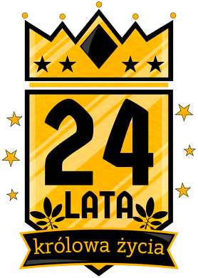 Królowa Życia - kubek na 24 urodziny