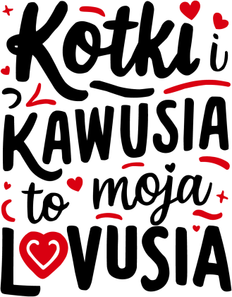 Kotki i Kawusia to moja Lovusia - damska bluza klasyczna