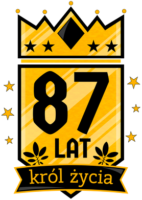 Król Życia - kubek na 87 urodziny