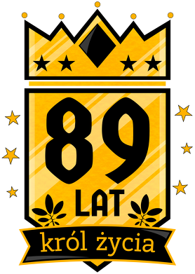 Król Życia - kubek na 89 urodziny