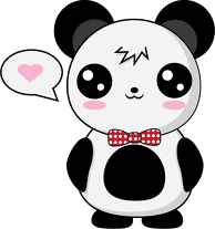kawaii panda kubek