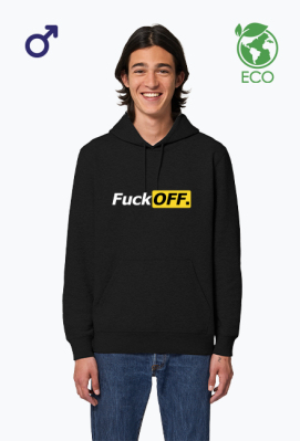 BLUZA FUCK OFF BIAŁY NAPIS - FunPal