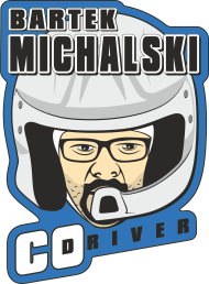 T-Shirt Blue New Logo - Bartek Michalski Rally Co-Driver