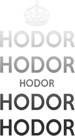 Hodor czarna.