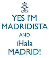 Koszulka męska - Yes I'm a Madridista and Hala Madrid