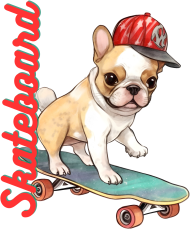 Koszulka unisex Skateboard Dog