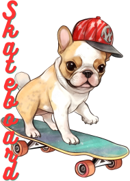 Koszulka Skateboard Dog, Cute World