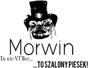 Morwin to nie YT'Ber, to szalony piesek! szara męska - nadruk