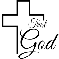 Trust God - koszulka damska jasna