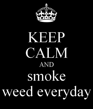 Keep Calm And Smoke Week Everyday.
