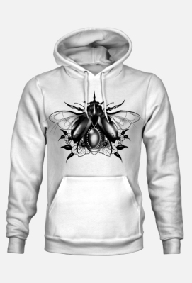 Bluza unisex tył-przód skarabeusz - Pracownia Artystyczna Sandra Szafrańska