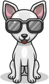 pies w okularach