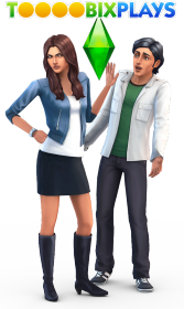 Koszulka The Sims 4 ToooobixPlays CZARNA