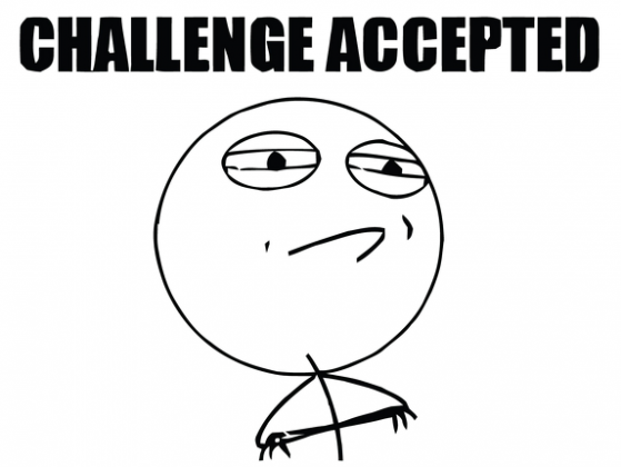 Challenge Accepted girl