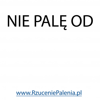 Koszula z kołnierzykiem - Nie palę od - dwustronna