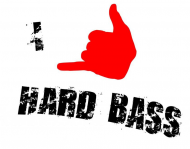 I like hard bass bluza-męska z kapturem