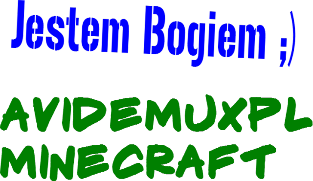 Koszulka z Napisem AvidemuxPL Minecraft