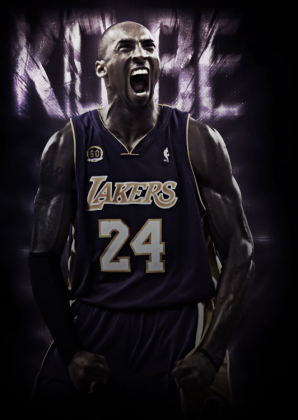 Lakers Kobe t-shirt czarny męski