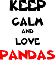 Kubek Keep Calm And Love Pandas