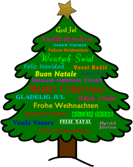 iPhone 11 etui 3D - Boże Narodzenie - Życzenia świąteczne w wielu językach