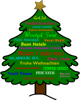 Eko Torba na Ramię - Boże Narodzenie - Życzenia świąteczne w wielu językach