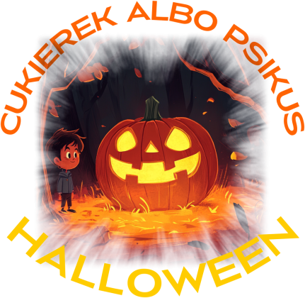 Koszulka dziecięca - Halloween - cukierek albo psikus