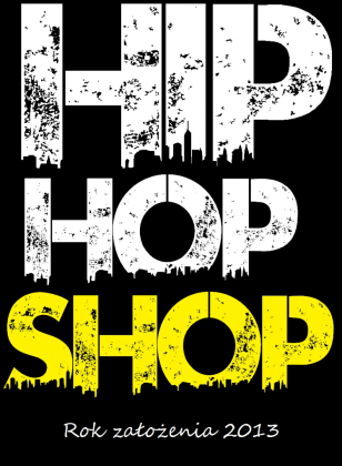 KOSZULKA "HIP HOP SHOP" MĘSKA [CZARNA]