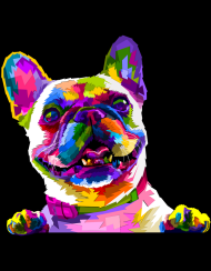 Bluza z kapturem - Colorful dog