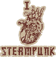 I Love Steampunk Old-kubek