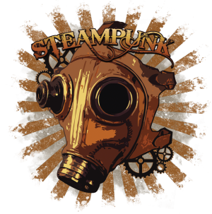 Maska steampunk-Damska - nadruk