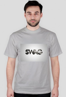 Stylowa koszulka z nadrukiem swag - Uhuuu