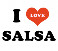 I Love SALSA - bluza biała