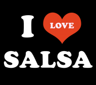 I Love SALSA - koszulka damska czarna