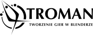 Kubek troman logo white-black