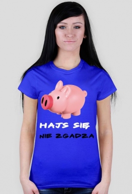 Hajs się nie zgadza (damska, niebieska) - CosFajnegoDlaKazdego
