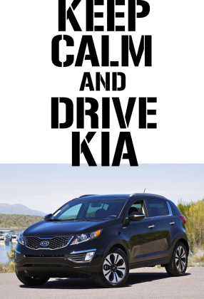 keep calm and drive kia