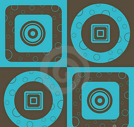 Kubek niebieski wzór