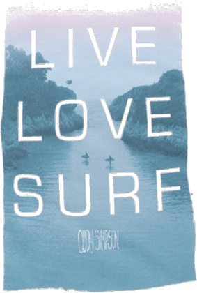 Cody Simpson "LIVE LOVE SURF" - tank top white