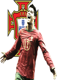 T-Shirt - Cristiano Ronaldo - Męski - Czarny