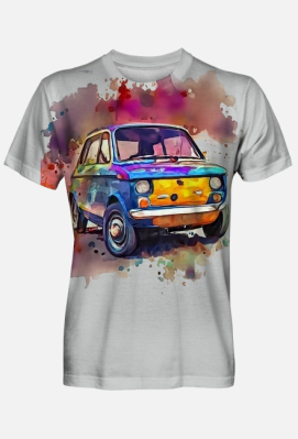Koszulka FIAT 126p - Funky Skeleton